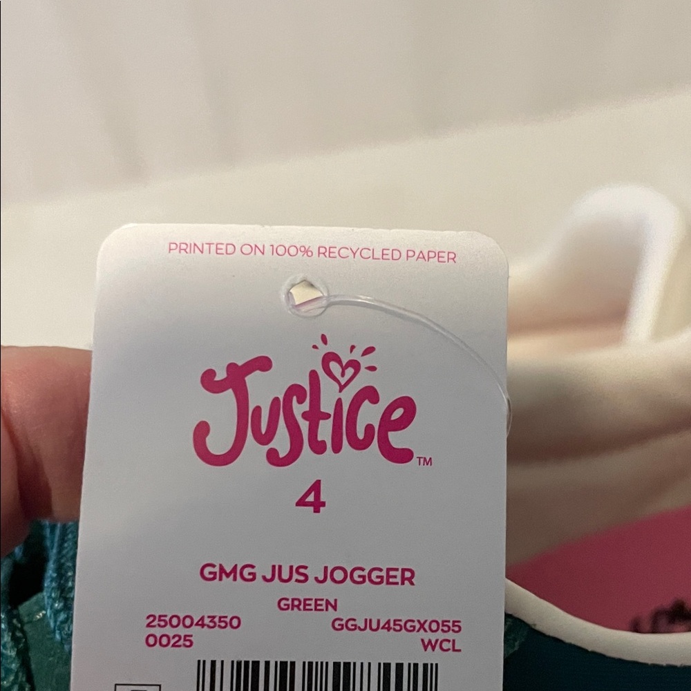 NEW Justice Green Sneakers with Silver Star - Picture 7 of 16